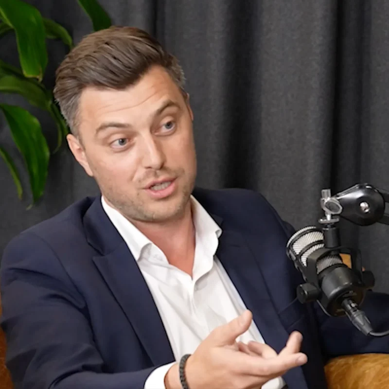 Marko Gluscevic speaking on leadership and brand strategy at Melbourne Victory Football Club