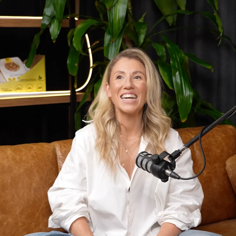 Steph Prem Olympian snowboarder on the Hear Me Roar podcast with Kate Save and Tobi Skovron